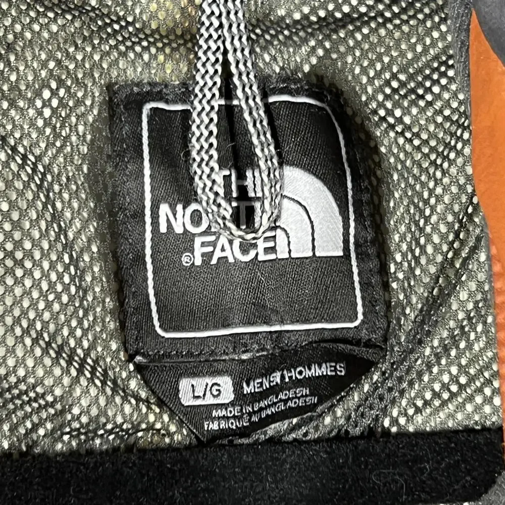 The North Face Jacket Mens L Orange HyVent Hooded Windbreaker Lightweight